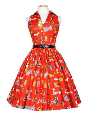 Bernie Dexter Mari Dress in Best Friend Print L EUC